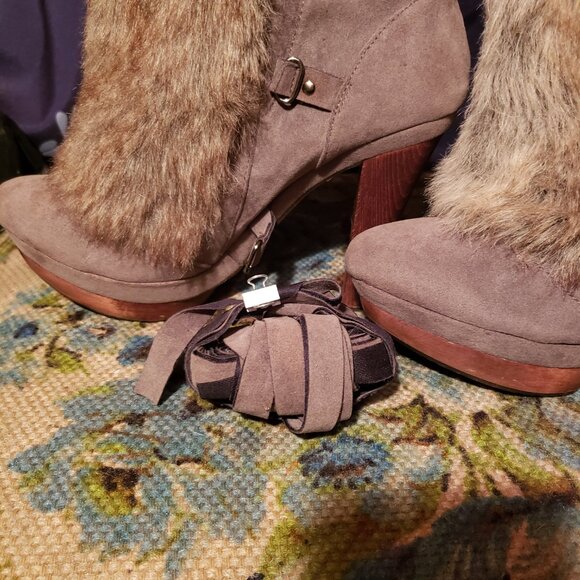 Aldo ankle boots with fur - Picture 9 of 14